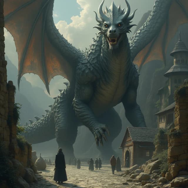 The ancient dragon and the witch craft of the great city of AHKEL