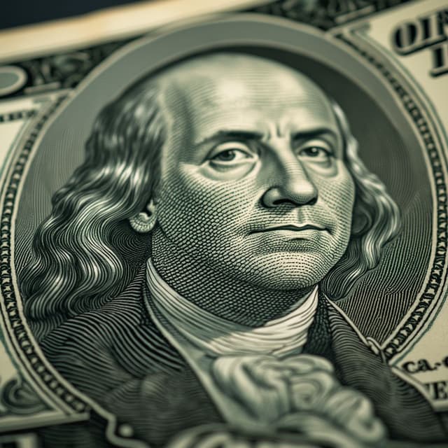 Presidential text in font like the dollar bill super high resolution, highest quantity up close