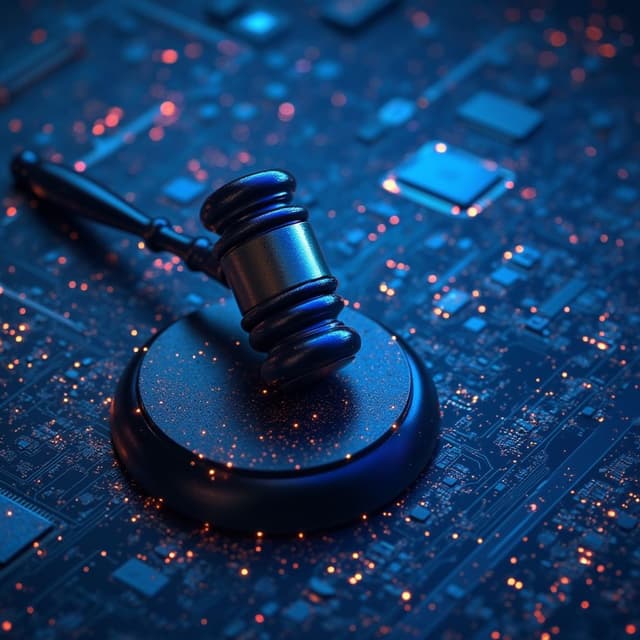 picture of law of software and copyright color blue like that again