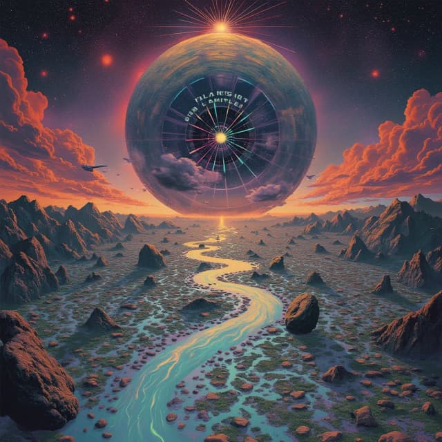 The Flux-Dream Continuum, an album cover from 2055