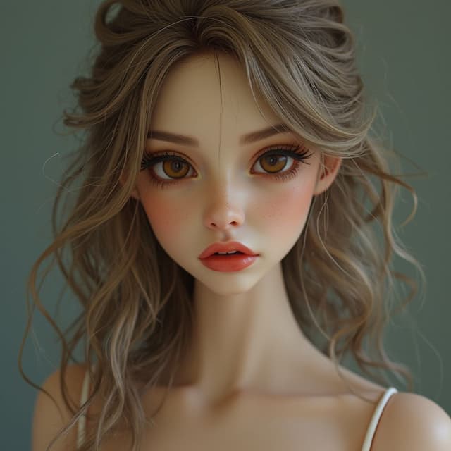 woman, 20 years, masterpiece_quality, anatomically correct, pretty face, perfect face, beautiful and highly detailed face and eyes, attractive face, detailed face, delicate facial features, face tilted slightly forward, detailed skin, perfect eyes, giant and massive breasts, giant buttocks, giant ass, wide hips, super thin waist, thick thighs, eyelashes,