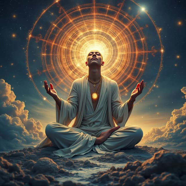 Breathing is our participation with the cosmic dance. When our breath is in harmony, cosmos nourishes us in every sense,
ultra realistic.