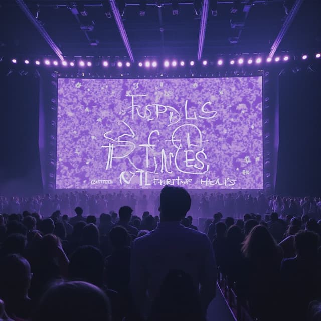 Purple ocean kings bts
Giving their back to the screen. Purple pic, authestic purple, purple ocean kings written on it 
Wild flower band written on it