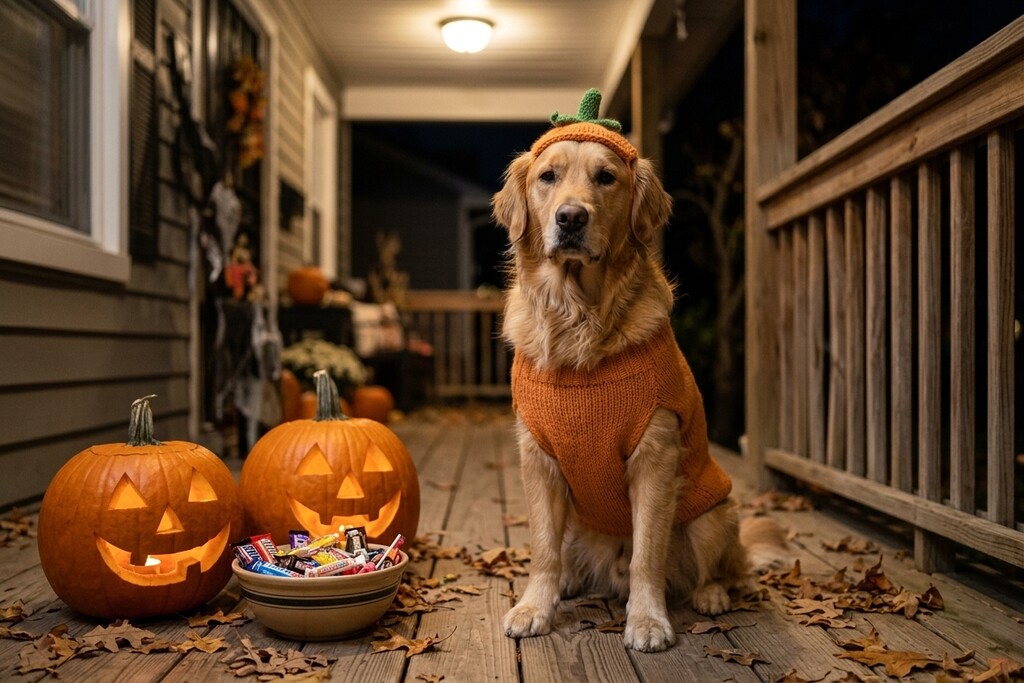 Pumpkin Pet AI Halloween costume example
