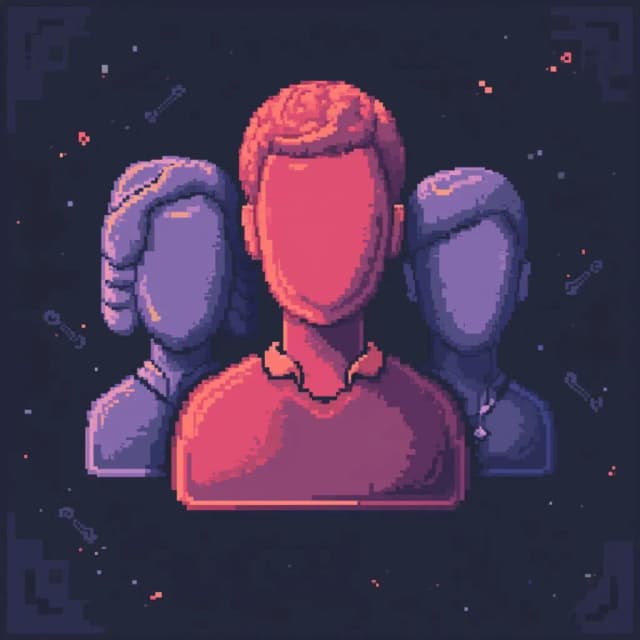 Microsoft teams icon, retro 8 bit pixel art