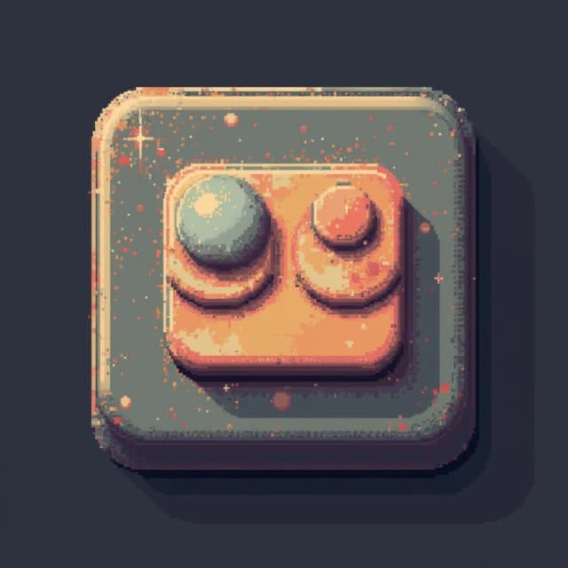 Smartlife app icon, retro, 4 bit, pixel art